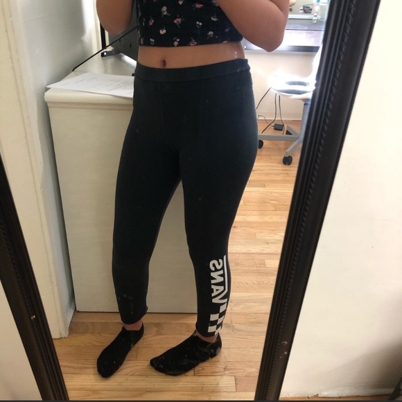 high top vans with leggings